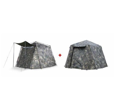 Nash Bivak Bank Life Blockhouse Camo Pro + Zimní přehoz