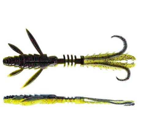 Westin Gumová nástraha CreCraw Ripplr Creaturebait Black/Chartreuse