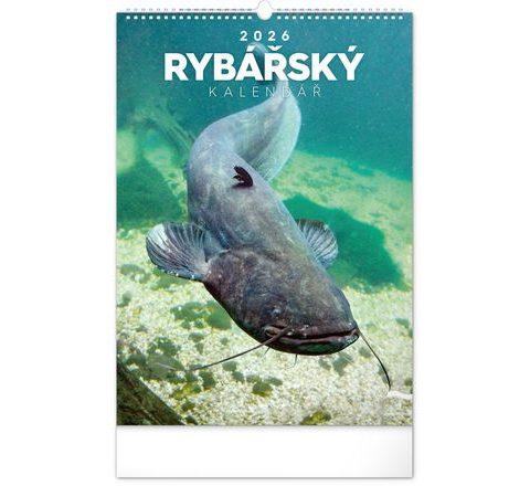 Notique Nástěnný kalendář Rybářský 2026