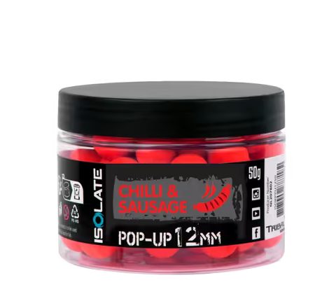 Shimano Boilies Isolate Pop-Up Chilli Sausage fluo Red