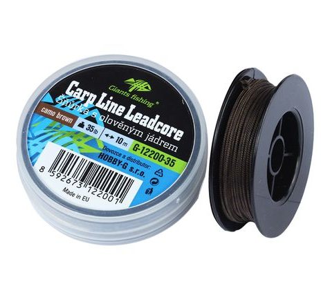 Giants fishing Olověná šňůra Carp Line Leadcore Camo brown 10m