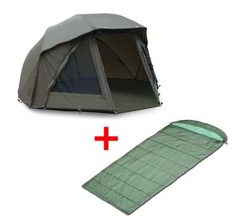 Chyť a pusť Přístřešek Brolly Thunder + Suretti Spací pytel Expert