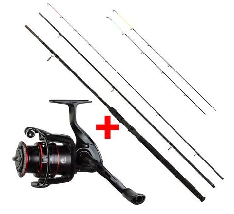 Giants Fishing Prút Black Method Feeder 3.3m 40-90g + Naviják Gaube FD 3000