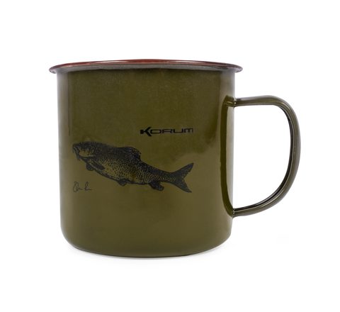Korum Hrnek Classic Enamel Mug Barbel 330ml