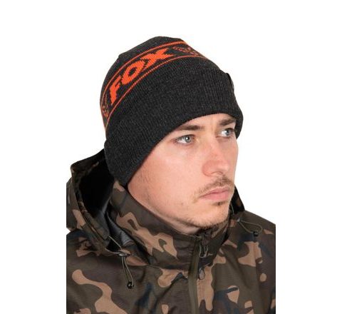 Fox Zimní čepice Collection Beanie Hat Black & Orange