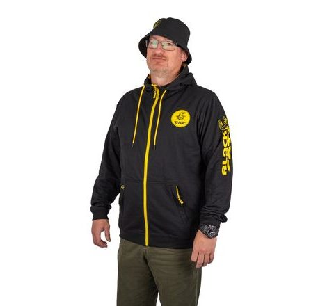 Black Cat Mikina Black Zipped Hoody