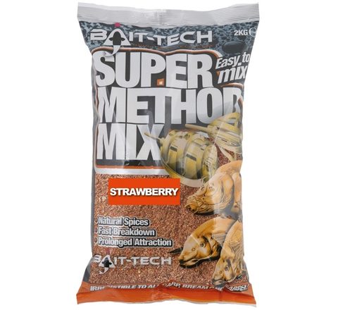 Bait-Tech Krmítková směs Super Method Mix Strawberry 2kg