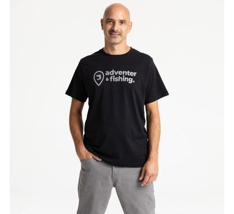 Adventer & fishing Tričko krátky rukáv Black
