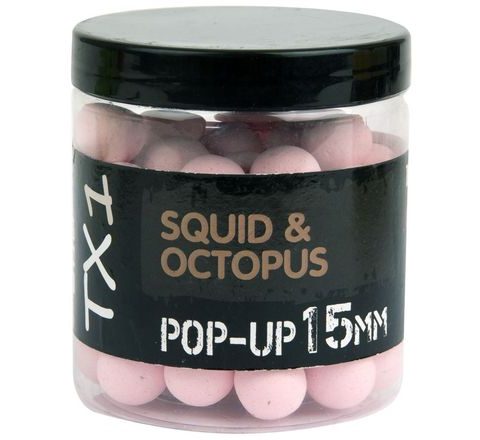 Shimano Boilies TX1 Pop Up Squid & Octopus Washed Out Pink