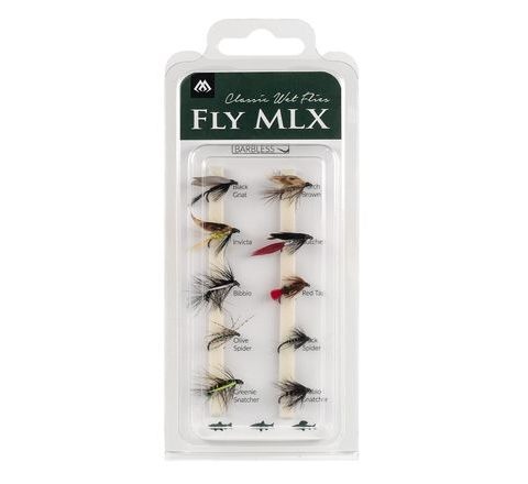 Mikado Sada mokrých mušek Wet Flies Barbless 10ks