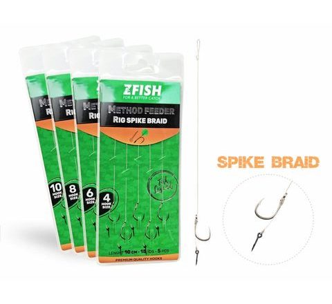Zfish Návazec Method Feeder Rig Spike Braid 5ks