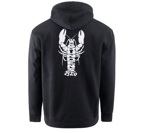 Grundéns Mikina Eat Your Words DWR HD Hoodie Black Lobster Graphic