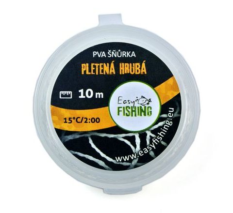 EasyFISHING PVA šňůrka silnější pletená hrubá 10m