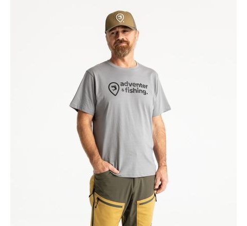 Adventer & fishing Tričko krátký rukáv Steel