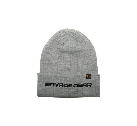Savage Gear Zimná čiapka Fold-up Beanie One Size Light Grey Melange