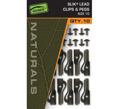Fox Závěsky Edges Naturals Slik Lead Clip & Pegs Size 10 10ks