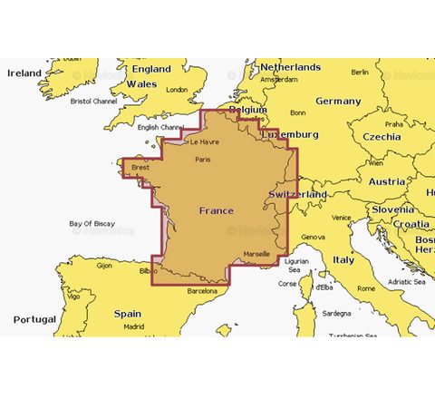 Navionics+ Mapy Francúzska