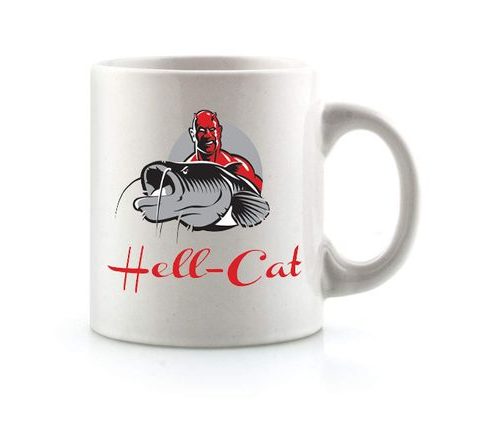 Hell-Cat Hrnek bílý s logem