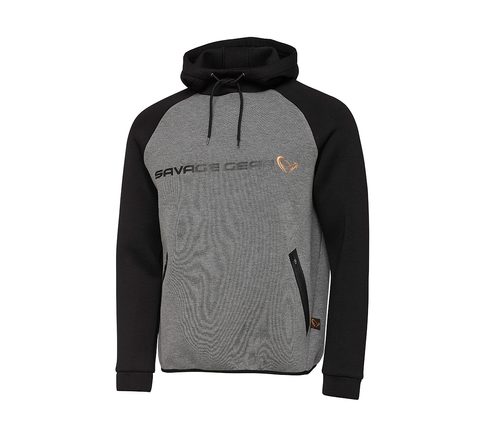 Savage Gear Mikina Tec-Foam Hoodie Tmavo Sivá Melange