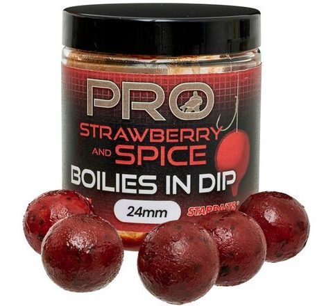 Starbaits Boilies v dipu Pro Strawberry Spice 150g