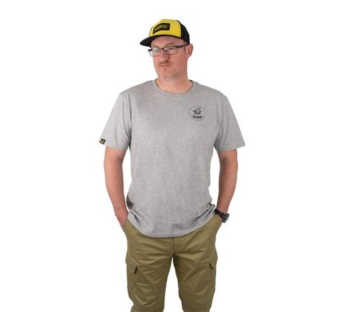 Black Cat Triko Sivé Melírované Tričko