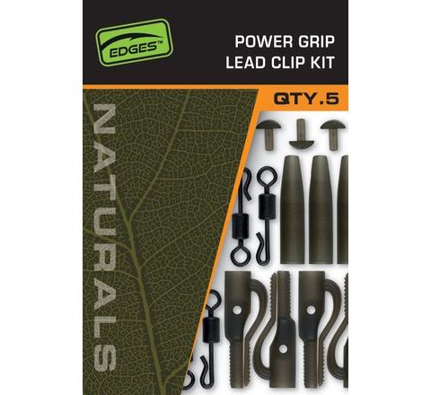 Fox Montáž Edges Naturals Power Grip Lead clip kit x 5