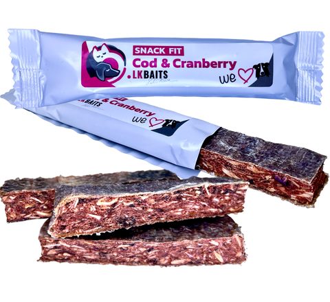 LK Baits Pet Snack FIT Treska-brusinka 10g