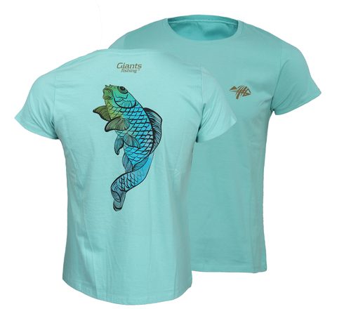 Giants fishing Dámské tričko zelené Koi kapr