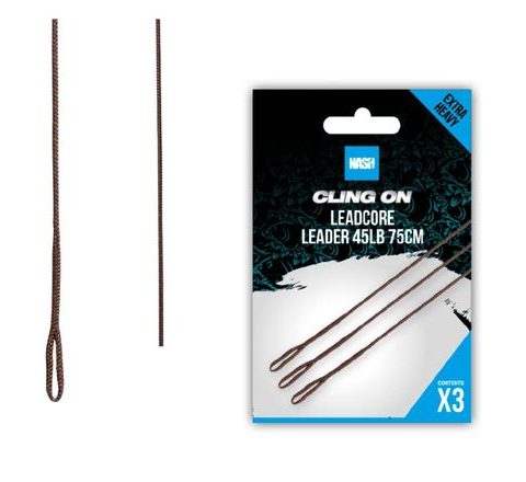 Nash Montáž Ready Tied Leadcore Leader 75cm