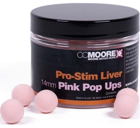 CC Moore Plovoucí boilie Pro-Stim Liver Pop Ups Pink