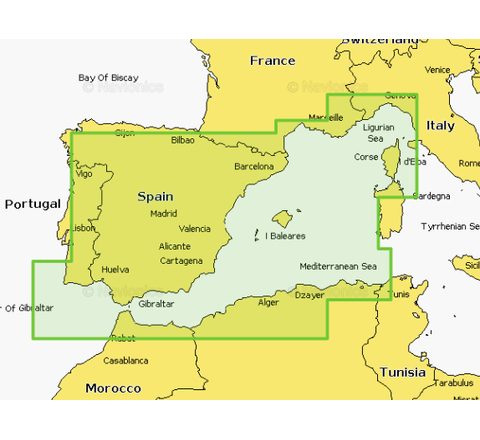 Navionics+ Mapy Španělsko, pobřeží Středozemního moře (Ebro)