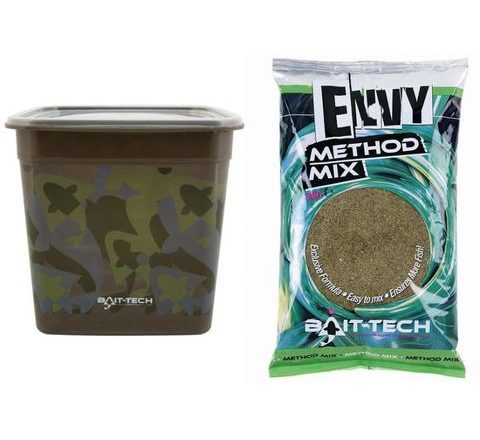 Bait-Tech Camo Bucket Envy Hemp & Halibut Method Mix 3kg