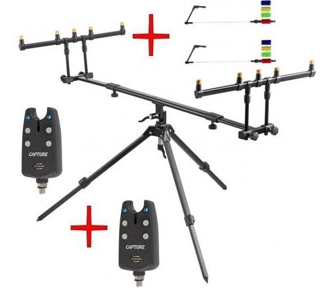 JAF Stojan Tripod Capture Accure Pod + ZDARMA 2ks signalizátorů Lynx + swingery