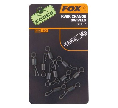 Fox Rychlovýměnné obratlíky Edges Kwik Change Swivel 10ks