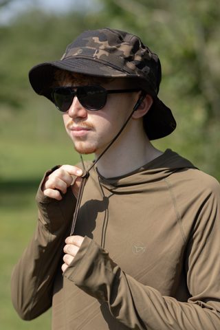 Korda UV triko UPF Hooded Top Dark Khaki