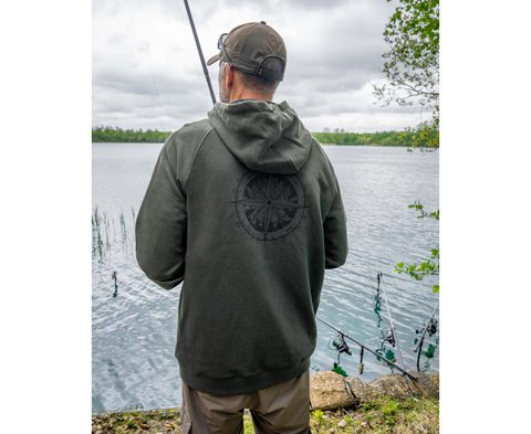 Avid Mikina Bearing Zip Hoodie Green