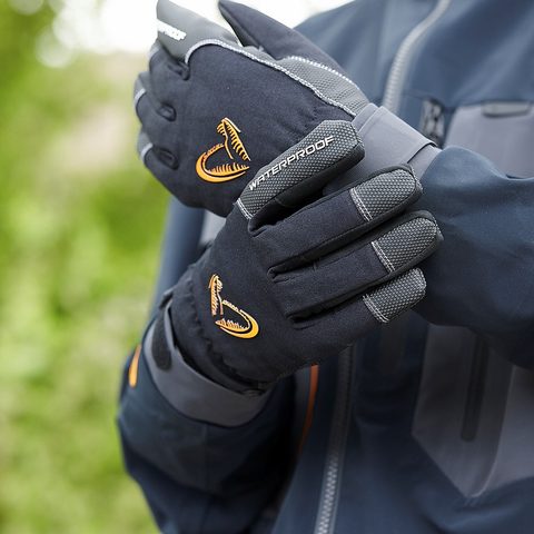 Savage Gear Rukavice All Weather Glove Čierne