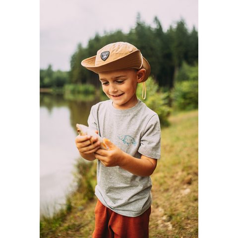 Giants fishing Tričko dětské šedé Kapřík