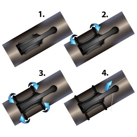 Gardner Klip na prut Sensi-Clip 3ks