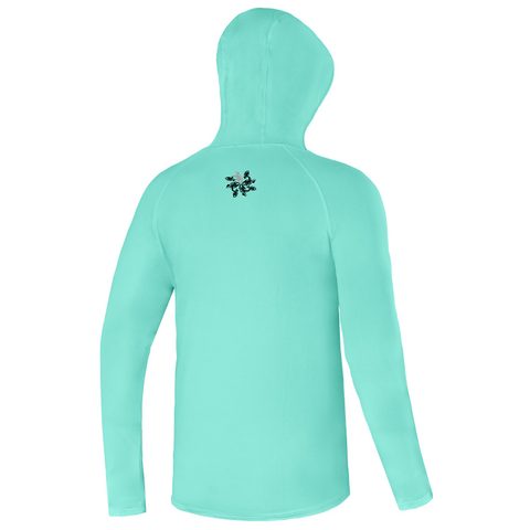 Giants fishing Funkčné tričko s dlhým rukávom UV50+ Hoodie Blue