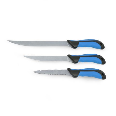 Zebco Sada Filetovacích Nožů + Nůžky Fish Filleting Knife Set
