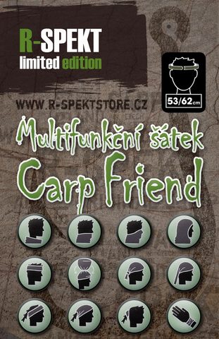 R-Spekt Multifunkčná šatka Carp Friend khaki
