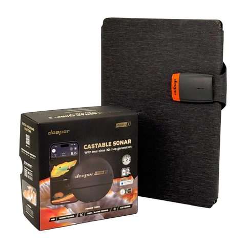 Deeper Nahazovací sonar Fishfinder CHIRP+ 3 Power Bundle se solární nabíječkou