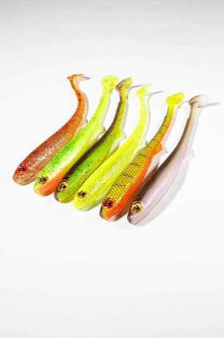 Fox Rage Gumová nástraha Slick Fast Super Soft UV Lemon Tiger