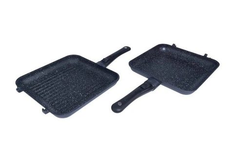 RidgeMonkey Pánev Connect Pan & Griddle XXL Granite Edition