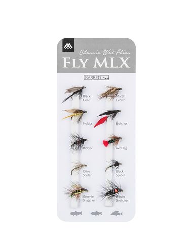 Mikado Sada mokrých mušek Wet Flies Barbed 10ks