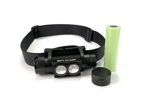 Flacarp Vodotěsná nabíjecí čelovka HL3UV bílá + UV LED