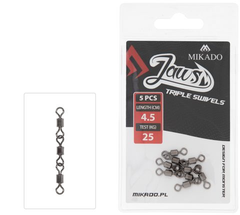 Mikado Řetízkový obratlík Jaws Swivels 25kg 5ks