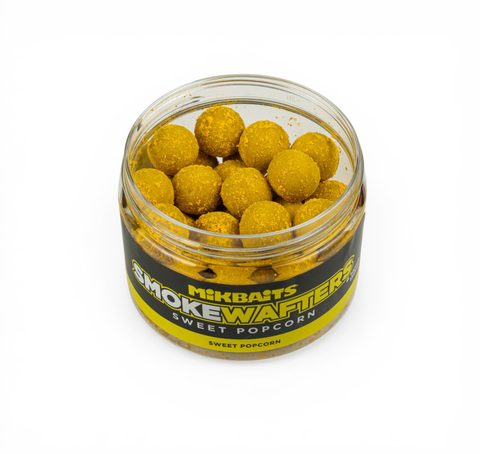 Mikbaits Vyvážené Boilie Smoke wafters Sweet Popcorn 14mm 150ml