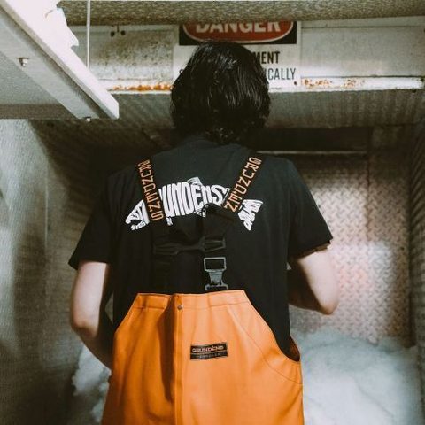 Grundéns Triko Eat Your Words HD Pocket Tee Black Salmon Graphic